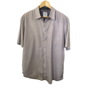 SOCIETY of threads flamingo button down shirt XL hybrid pink